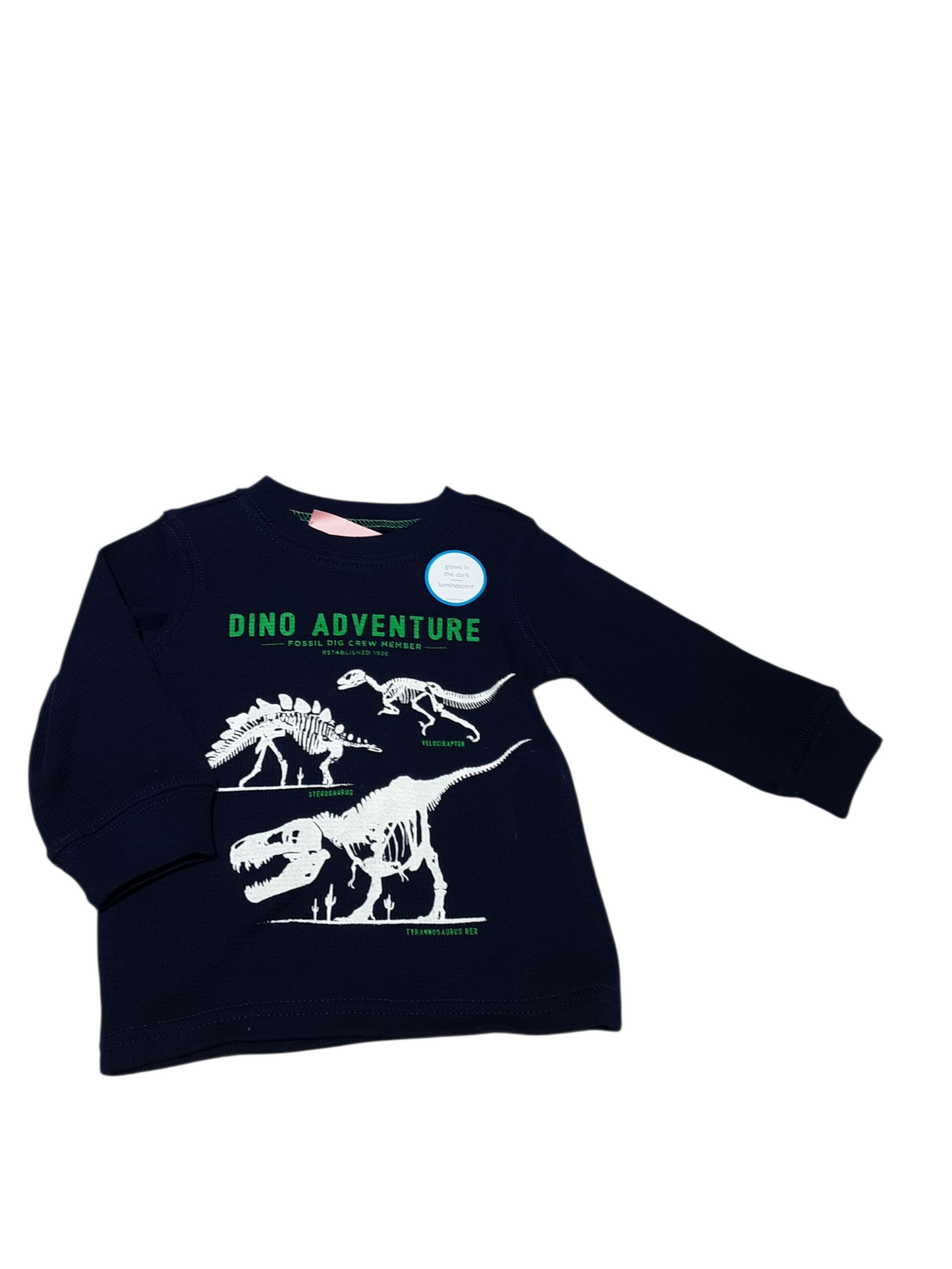 Dino glow-in-the-dark shirt 9m