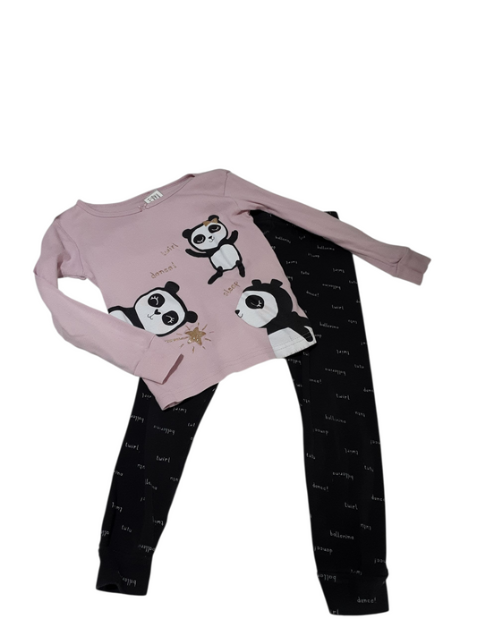 2 pc panda pj set 5t