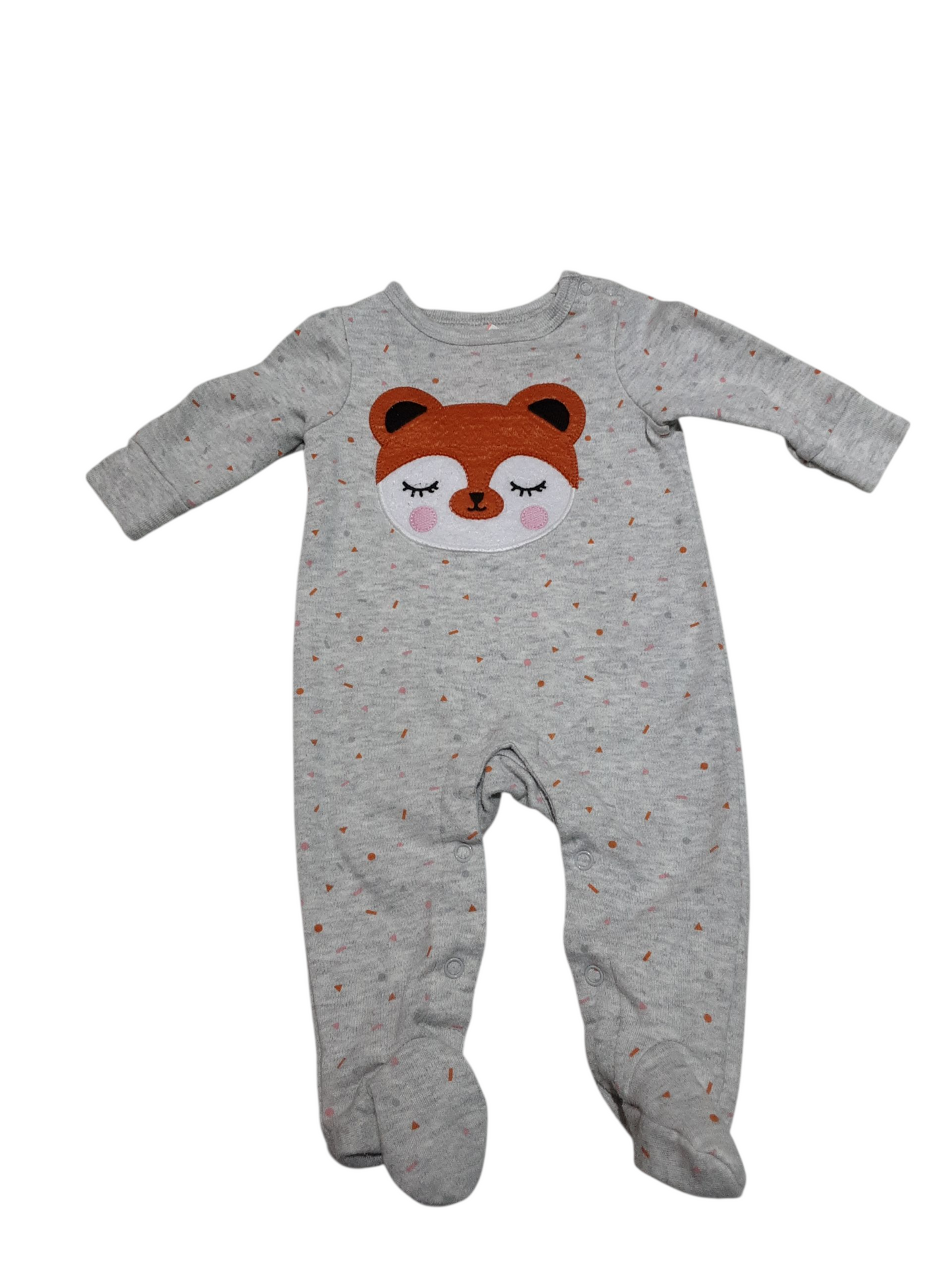 Animal print sleeper NB