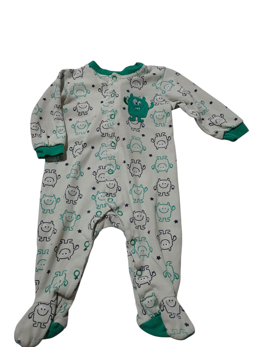 Monster print sleeper 6m