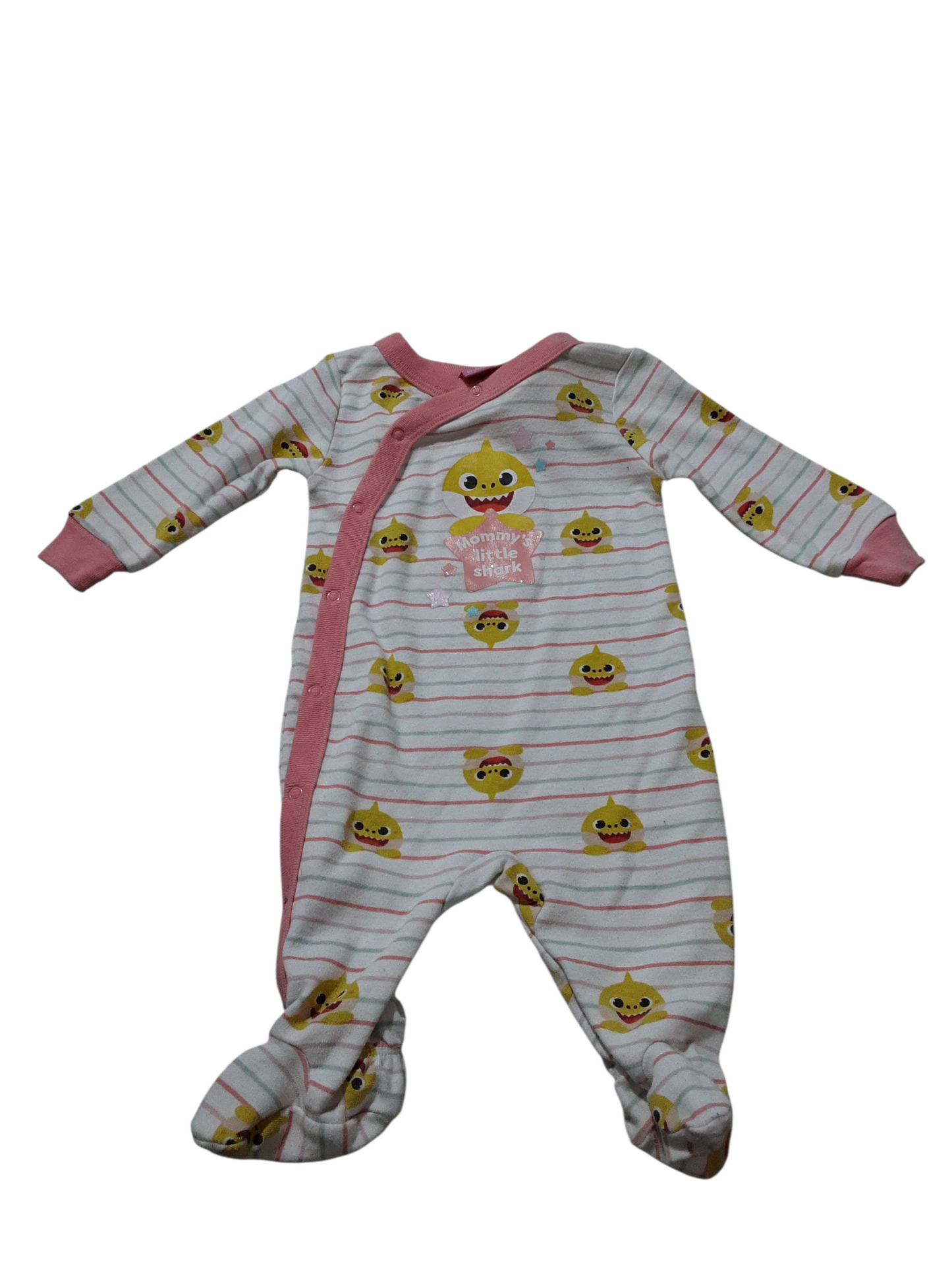 Mommy's little shark sleeper 3-6m