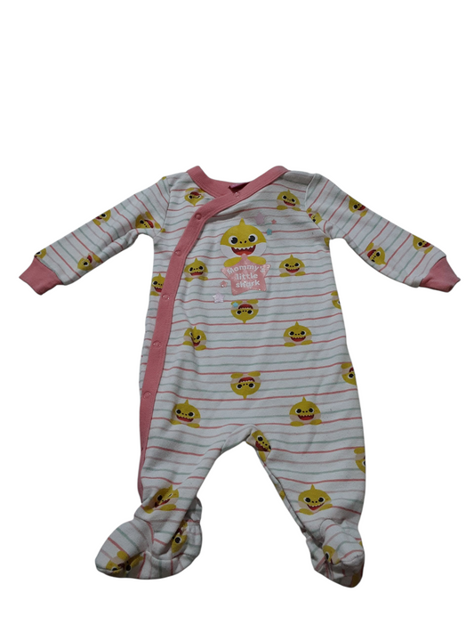 Mommy's little shark sleeper 3-6m