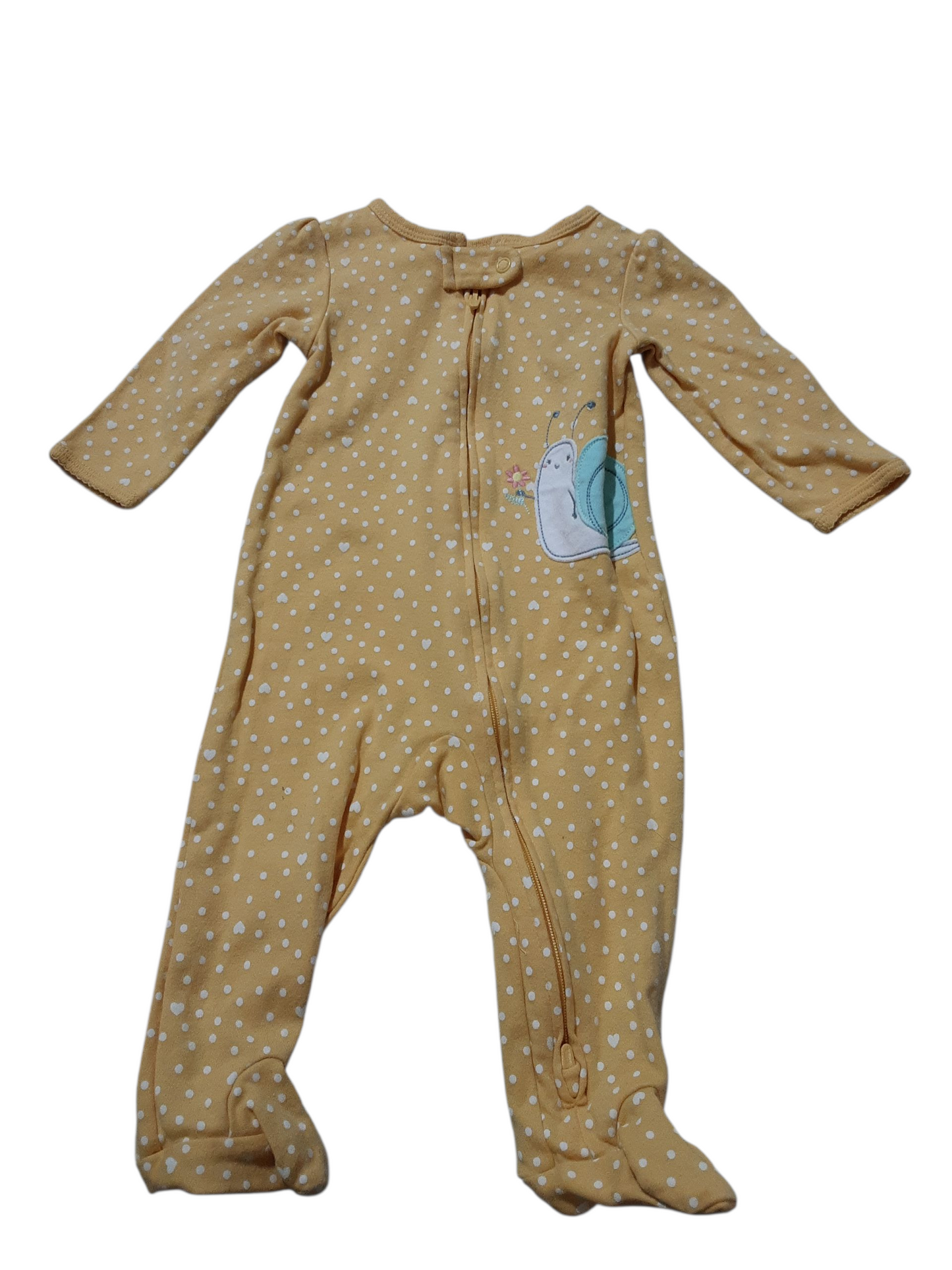 Snail polka dot print sleeper 6m