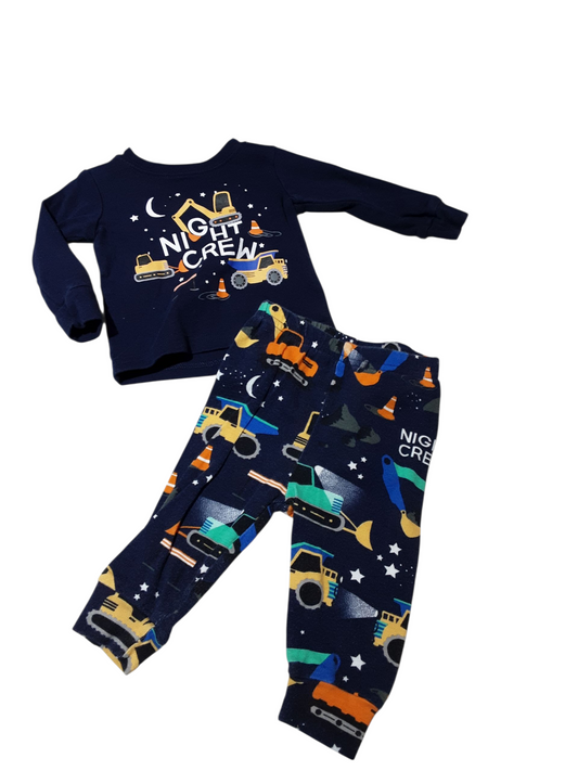 Night Crew 2 pc pj 0-3m