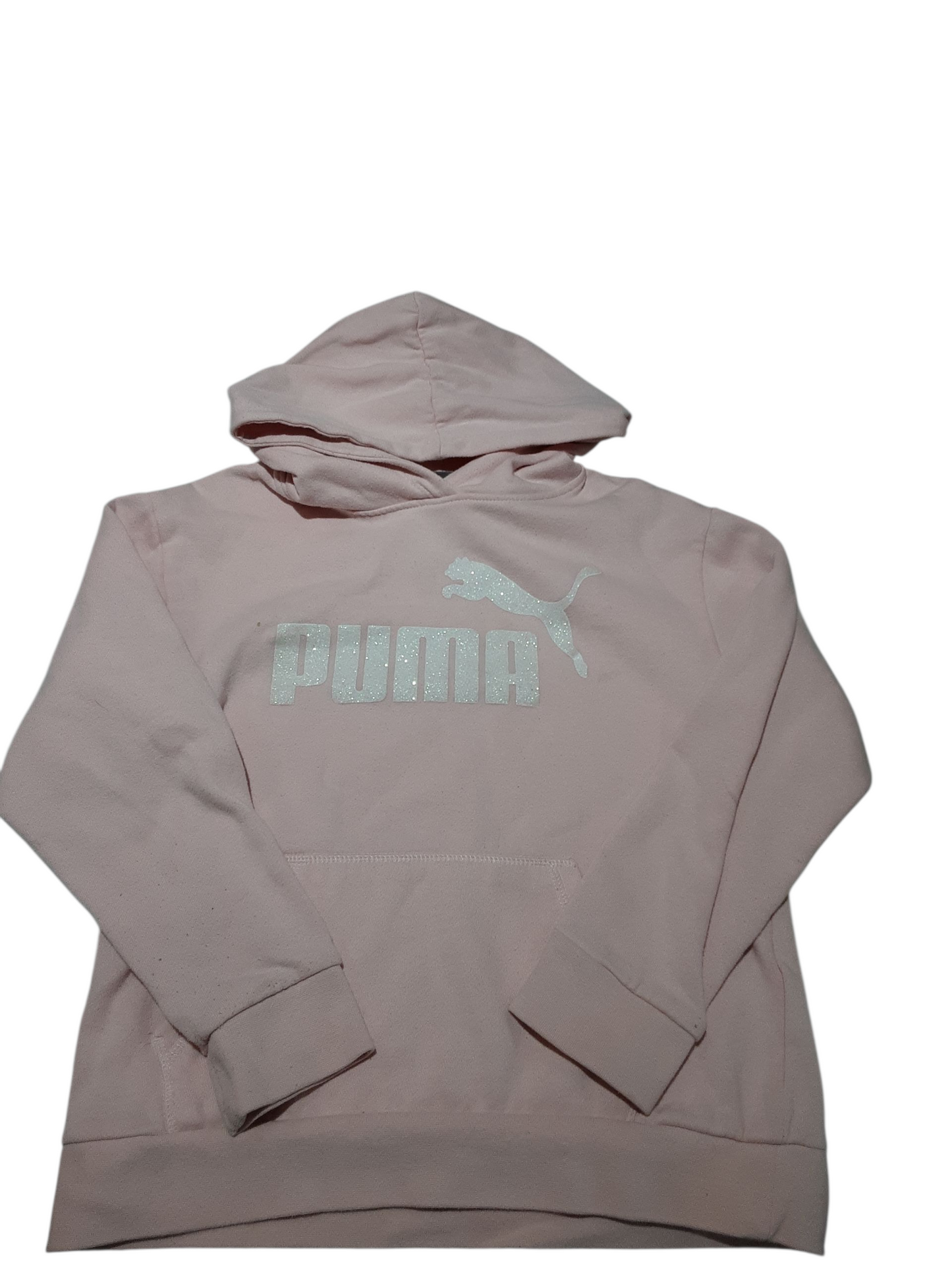Sparkly white and pink hoodie 12-14