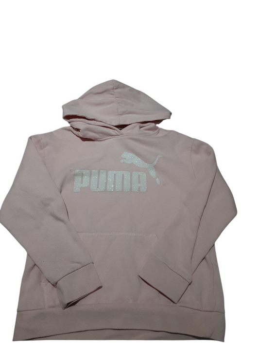 Sparkly white and pink hoodie 12-14