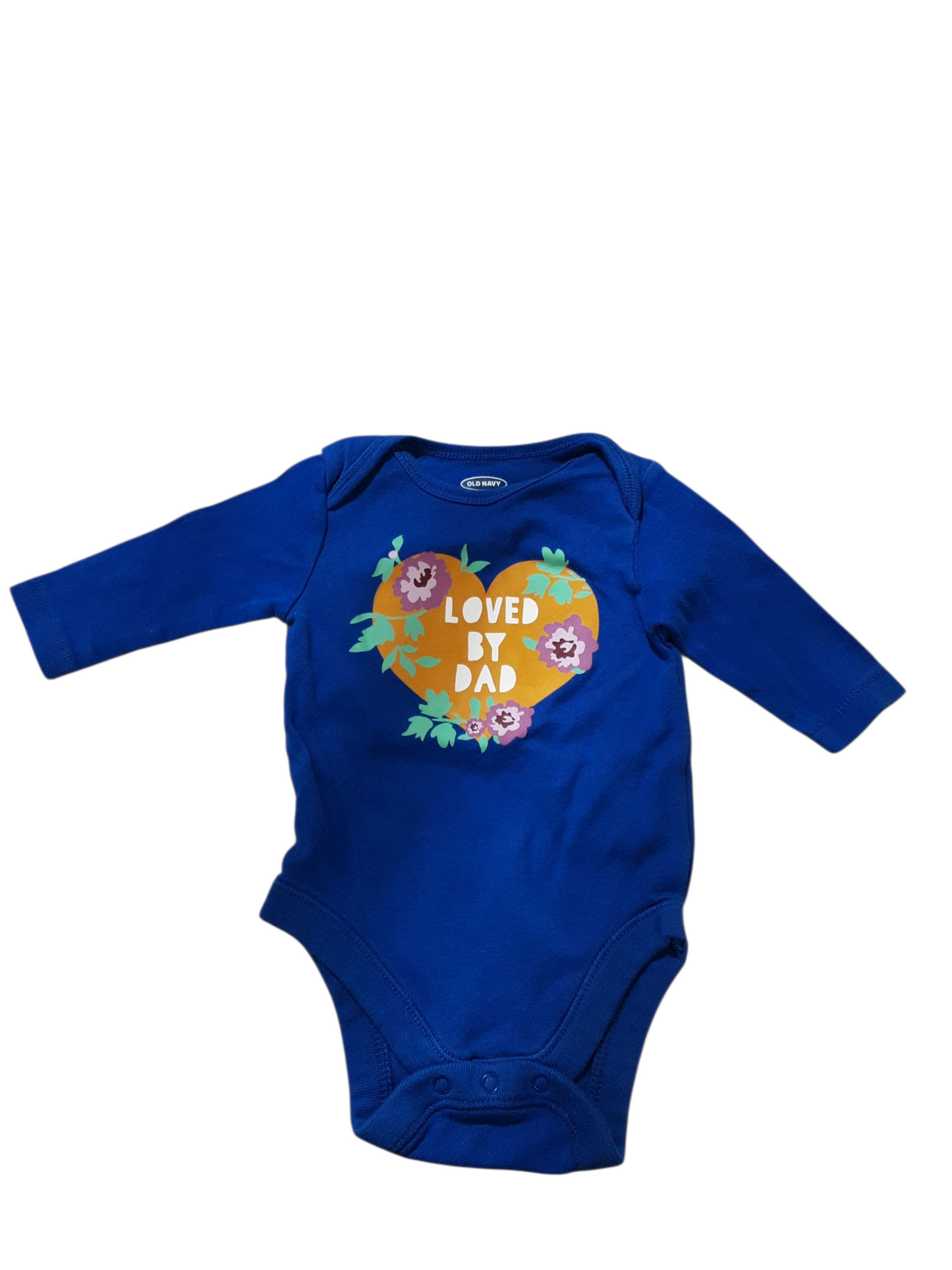 Loved by dad onesie 3-6m