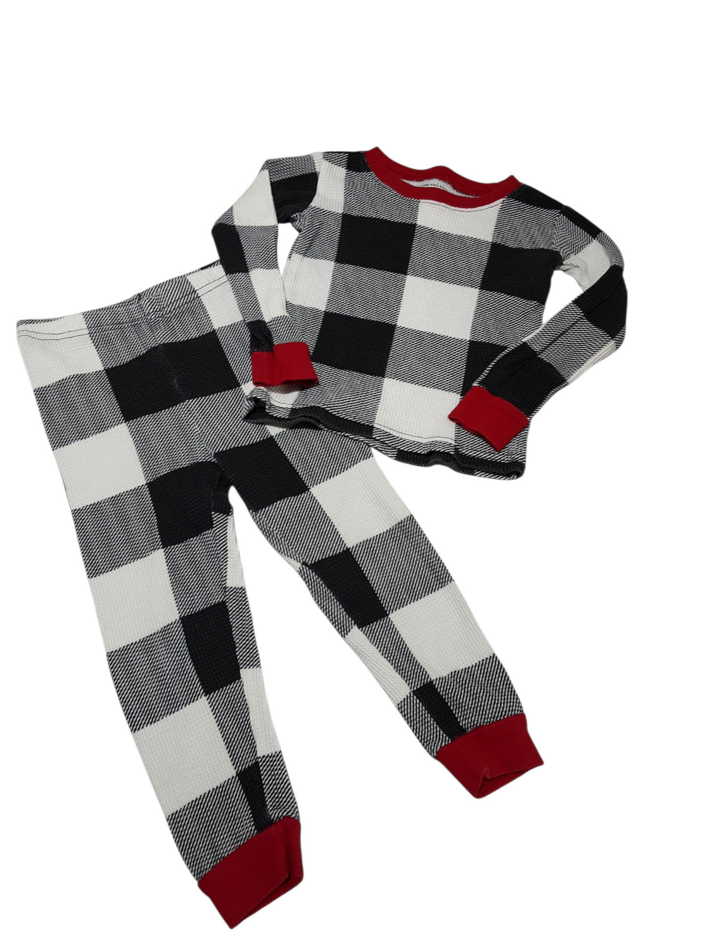 2 pc plaid pj 2t