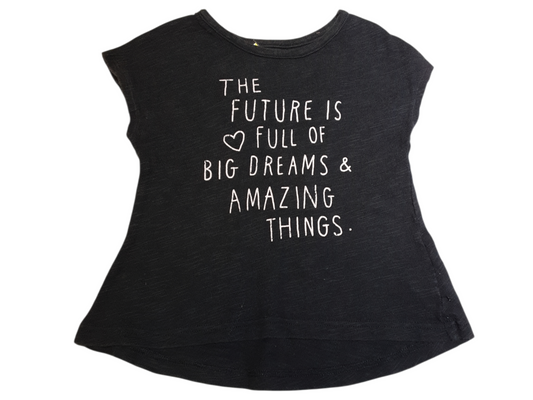 'The future is full of big dreams & amazing things' size 2