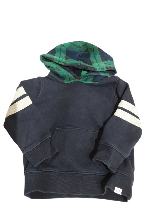 Plaid hood sweater 3t