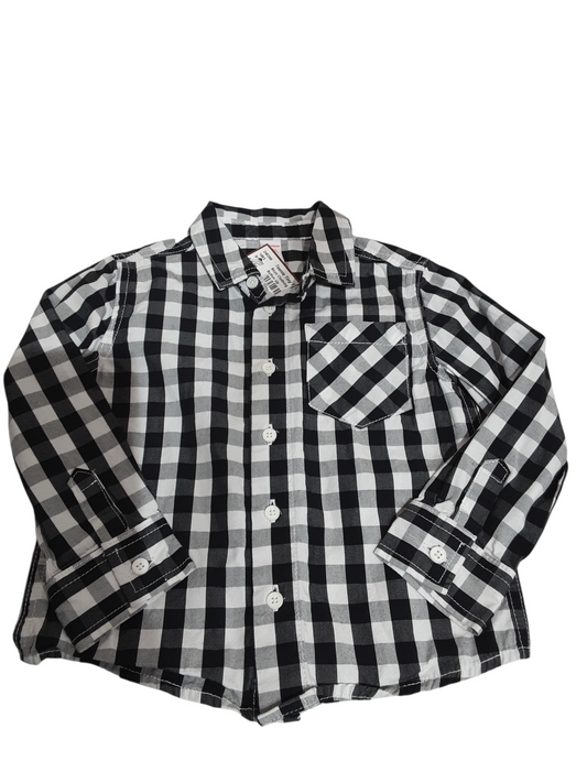 Black and white flannel 2t