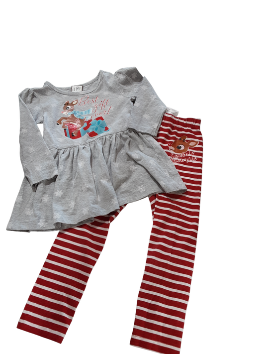 Reindeer 2 pc outfit 3T