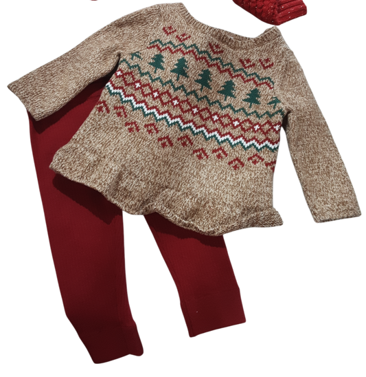 2 pc christmas outfit 9m