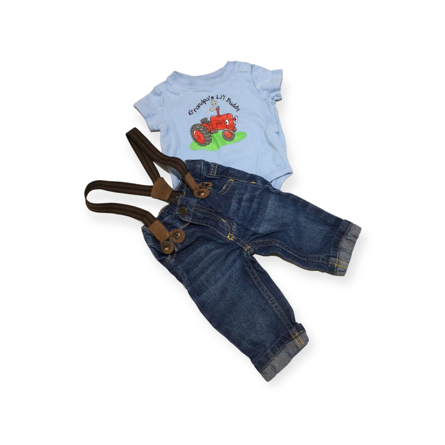 Onesie tractor size 3/6m,pants,size 3m