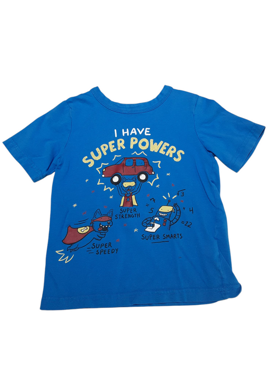 Super powers tshirt size 5