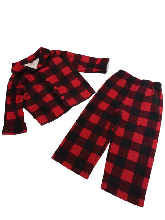 2 PC plaid Pajamas size 18-24months
