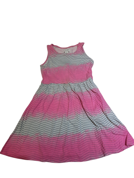 Pink&grey patterned dress size 5-6