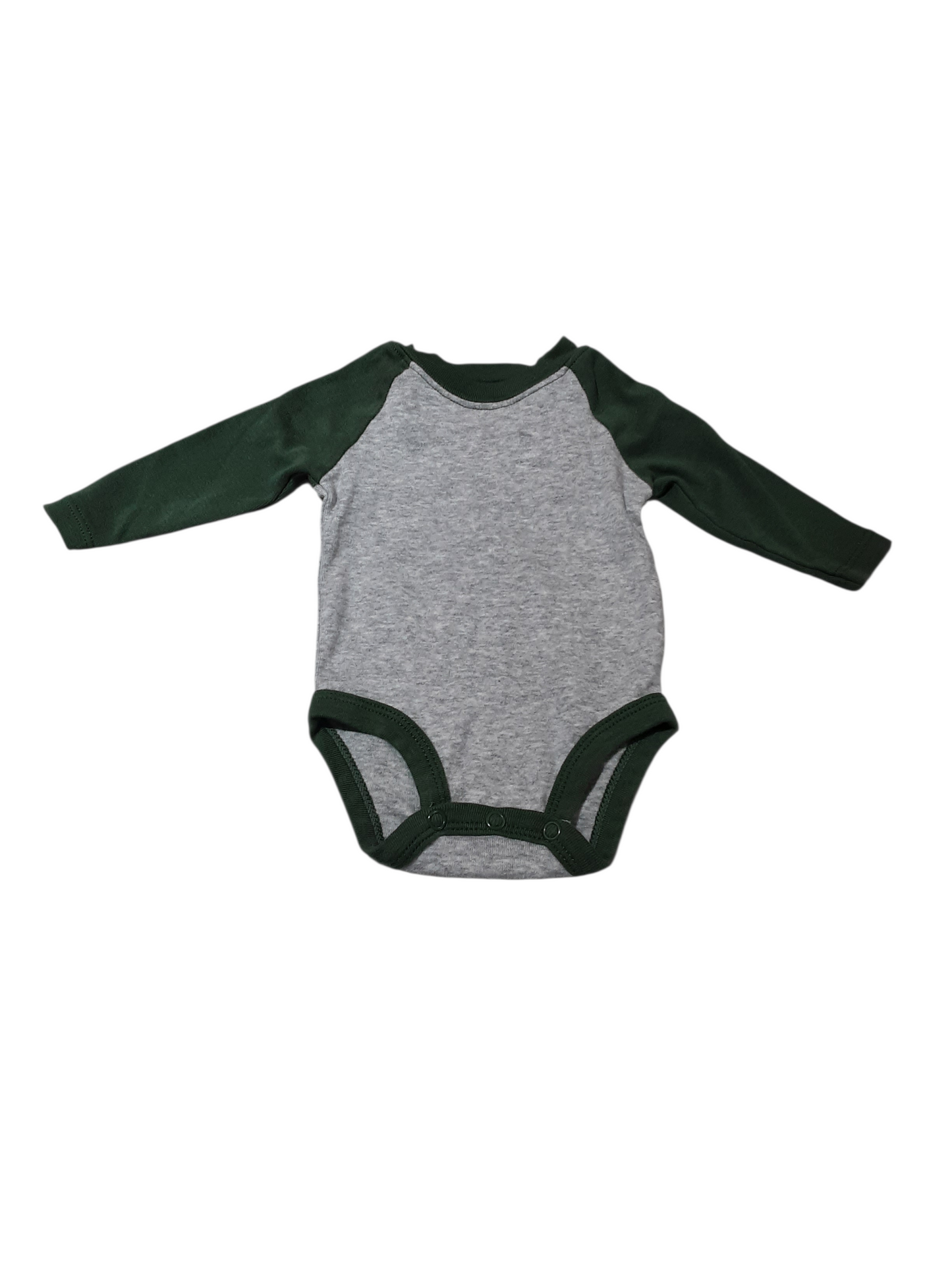 Green & Grey Onesie, size NB