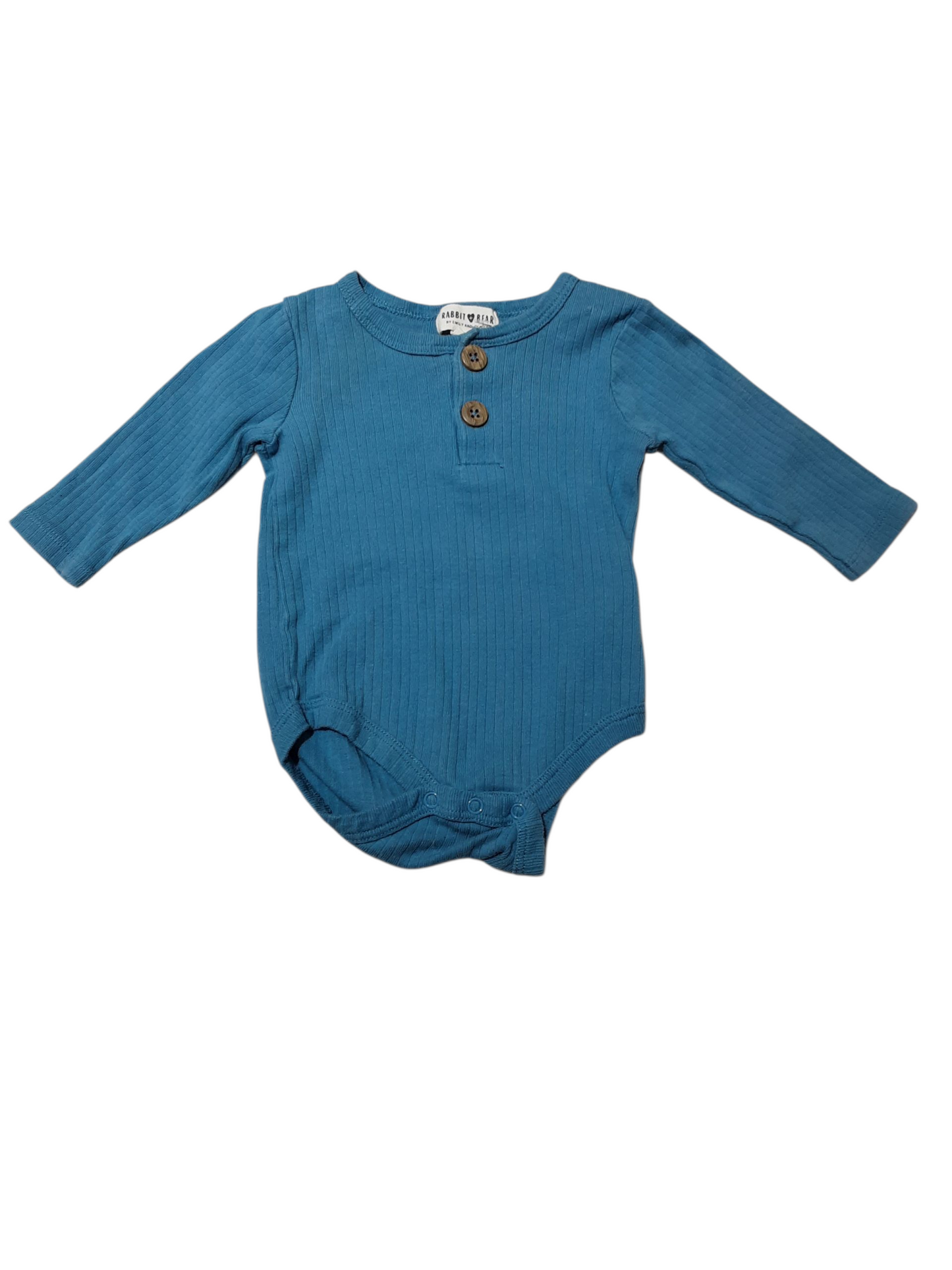 Blue Long Sleeve Onesie, size 3-6m