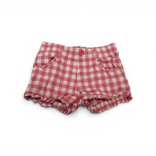 Pink Plaid shorts size 2