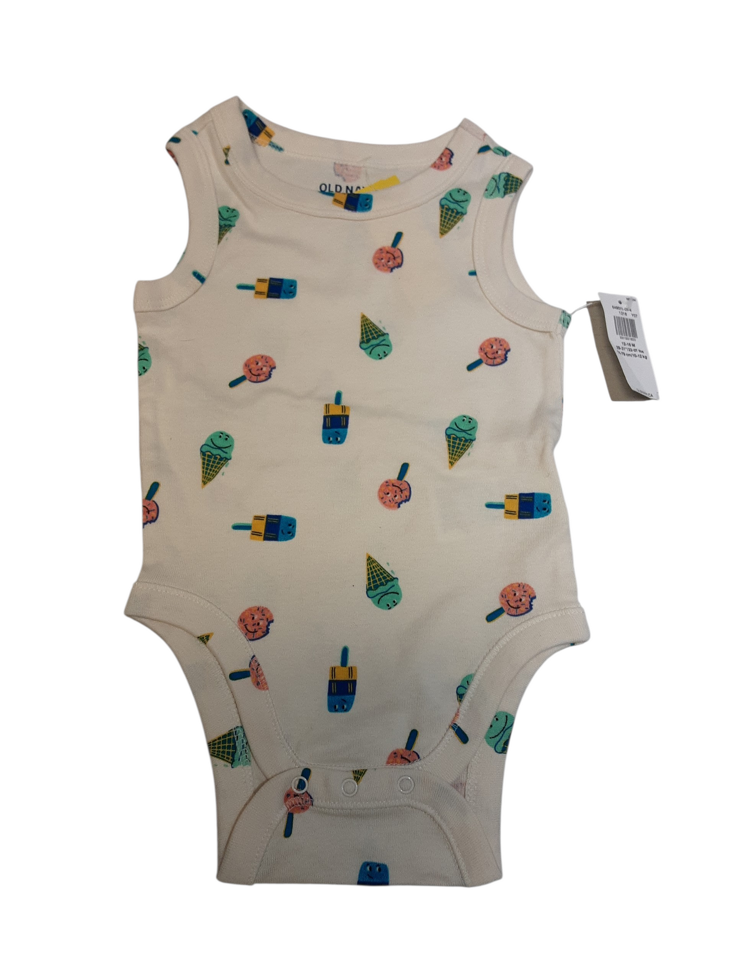 Ice cream anyone? Tank Onsie size 12-18months