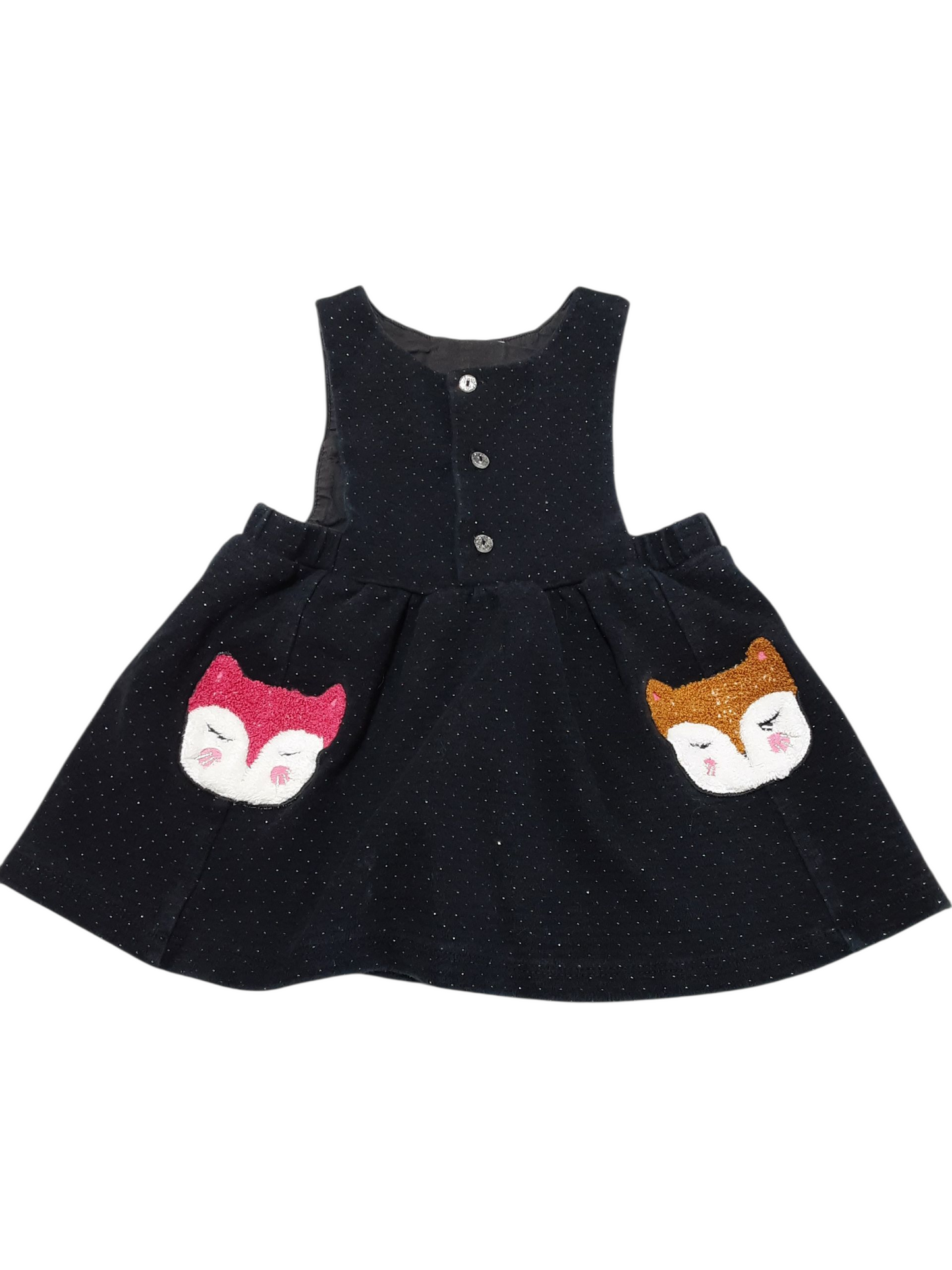 Foxy Overalls Dress, size 18m