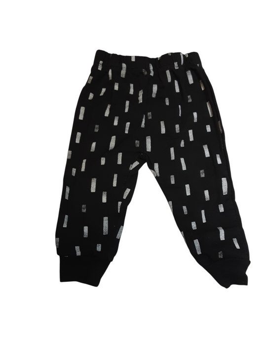 Black print jogging pants size 12months