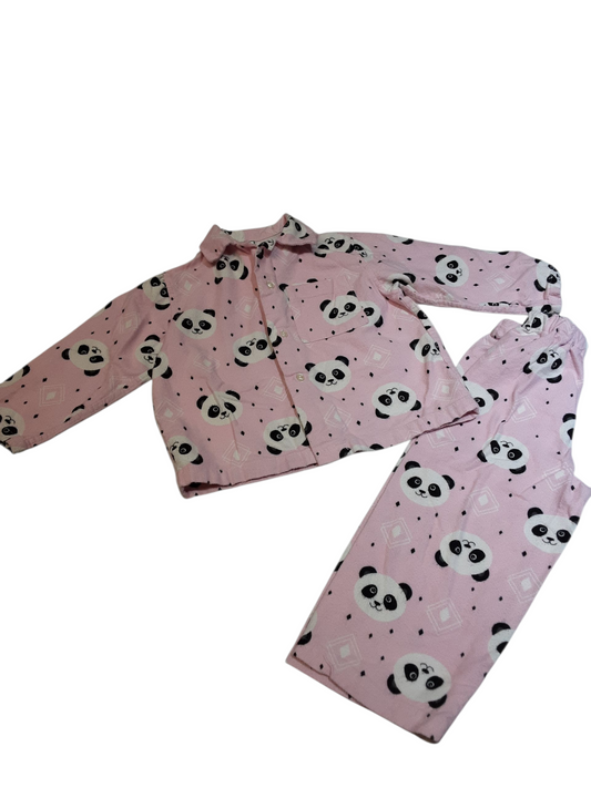 2 pc Panda 🐼 Flannel Pajamas,  size 3-4 yrs