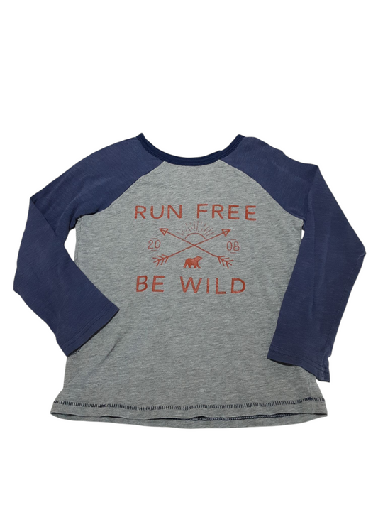 Run free tshirt size 5t