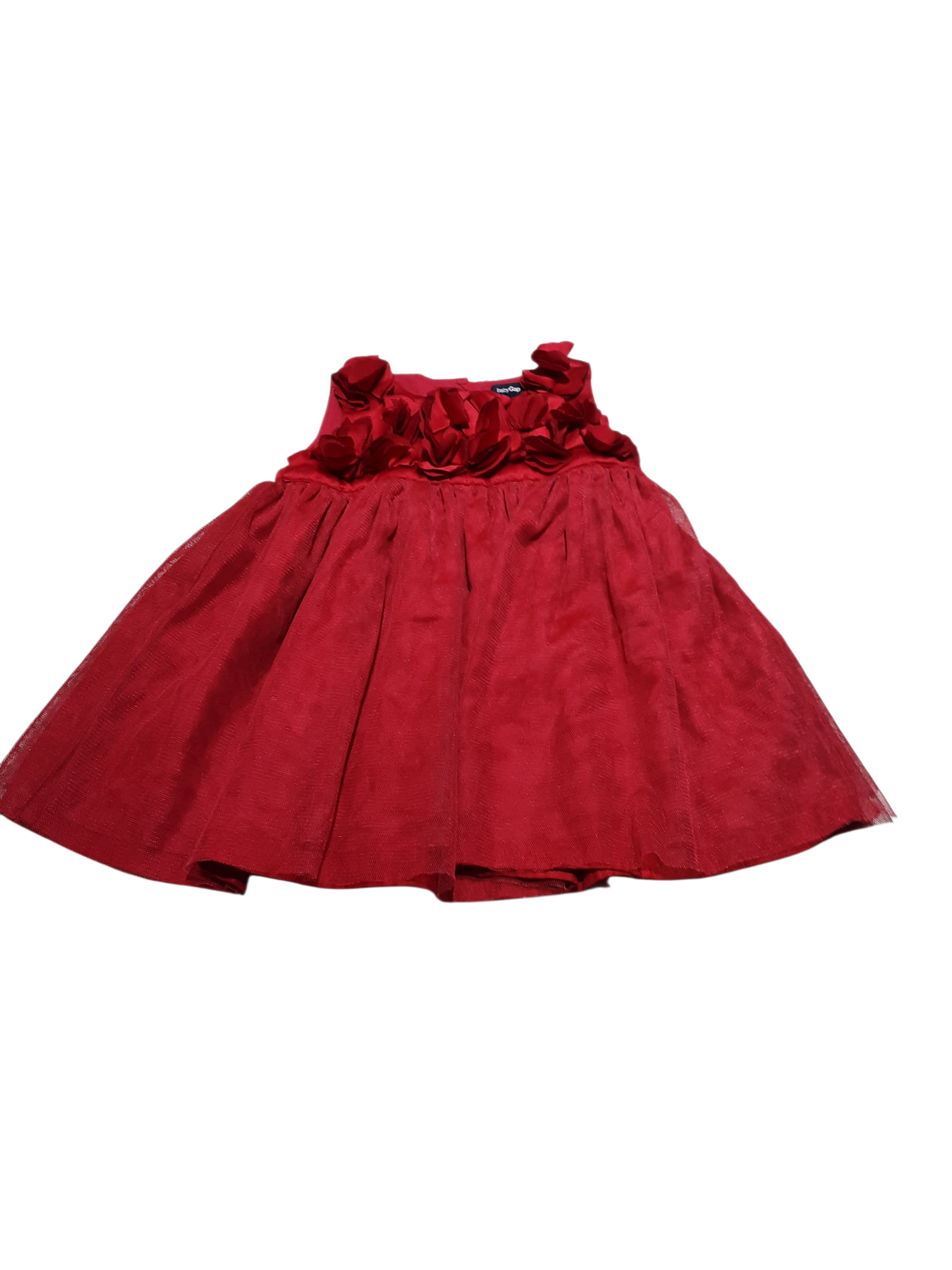 Silk Flower Dress, size 6-12m