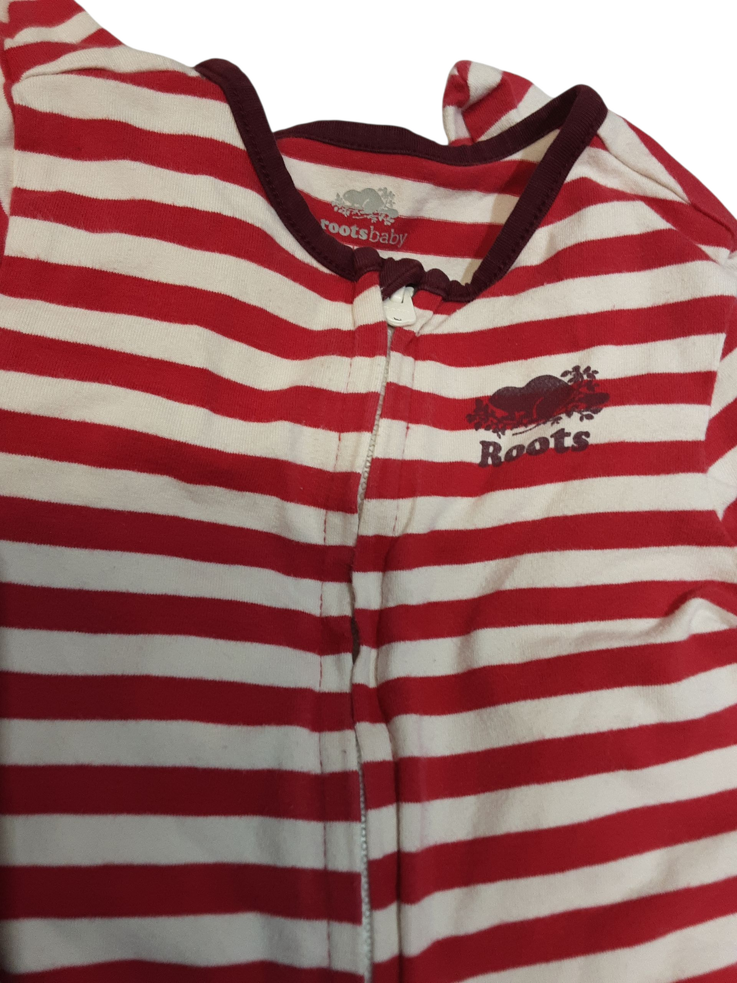 Candy Stripe Roots sleeper  size 6-12months