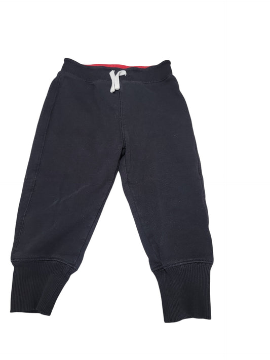 Black sweatpants with red waistband 18-24m
