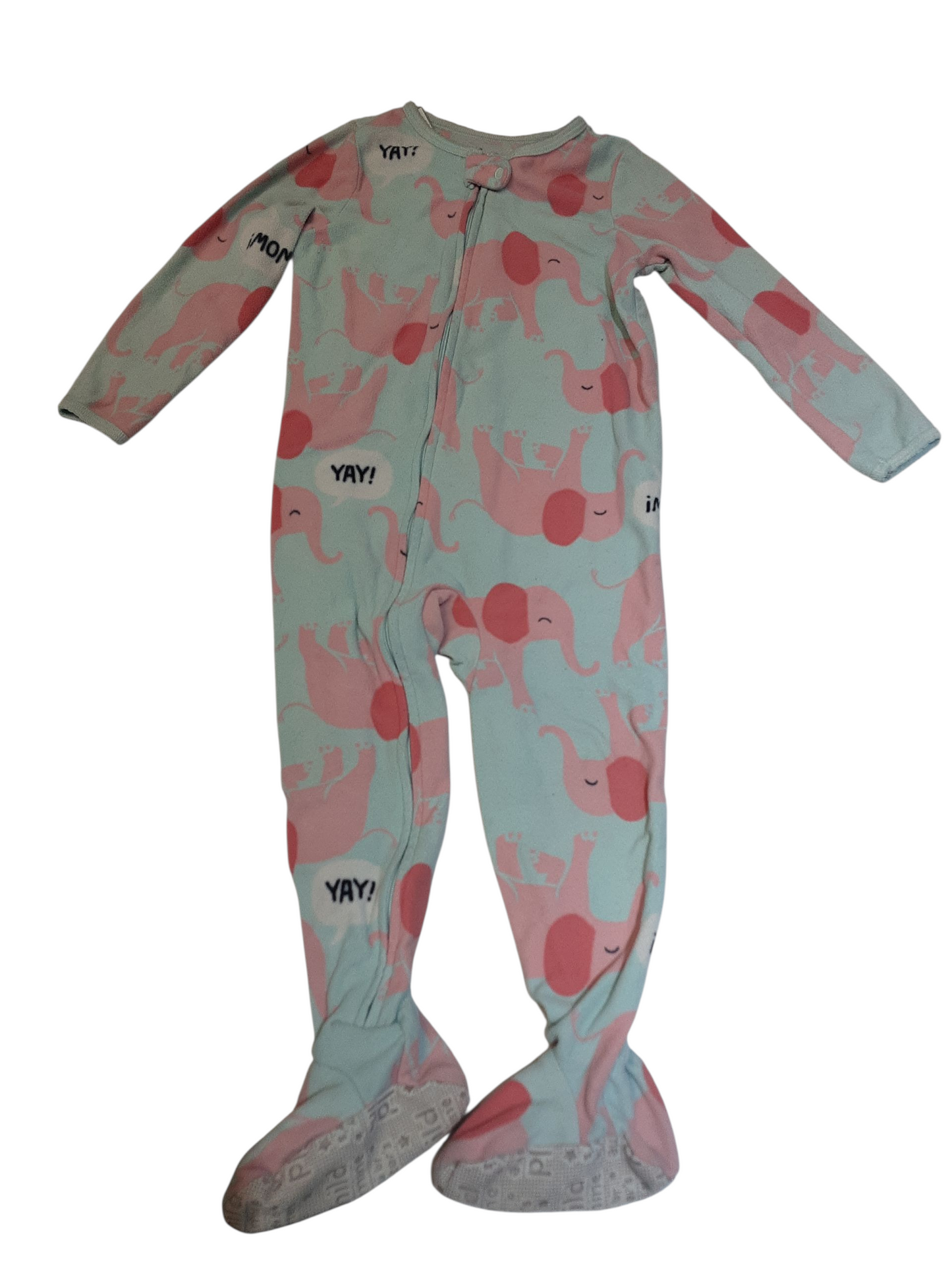Yay! Elephant Fleece Sleeper size 3