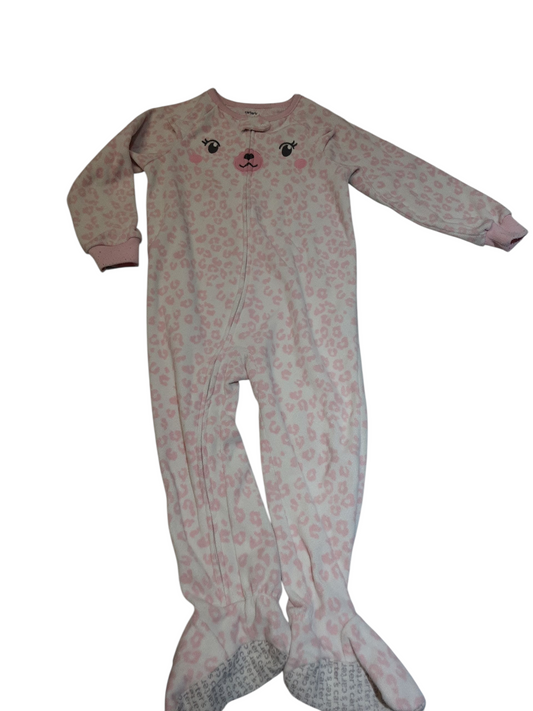 Leopard Fleece Sleeper size 3yrs