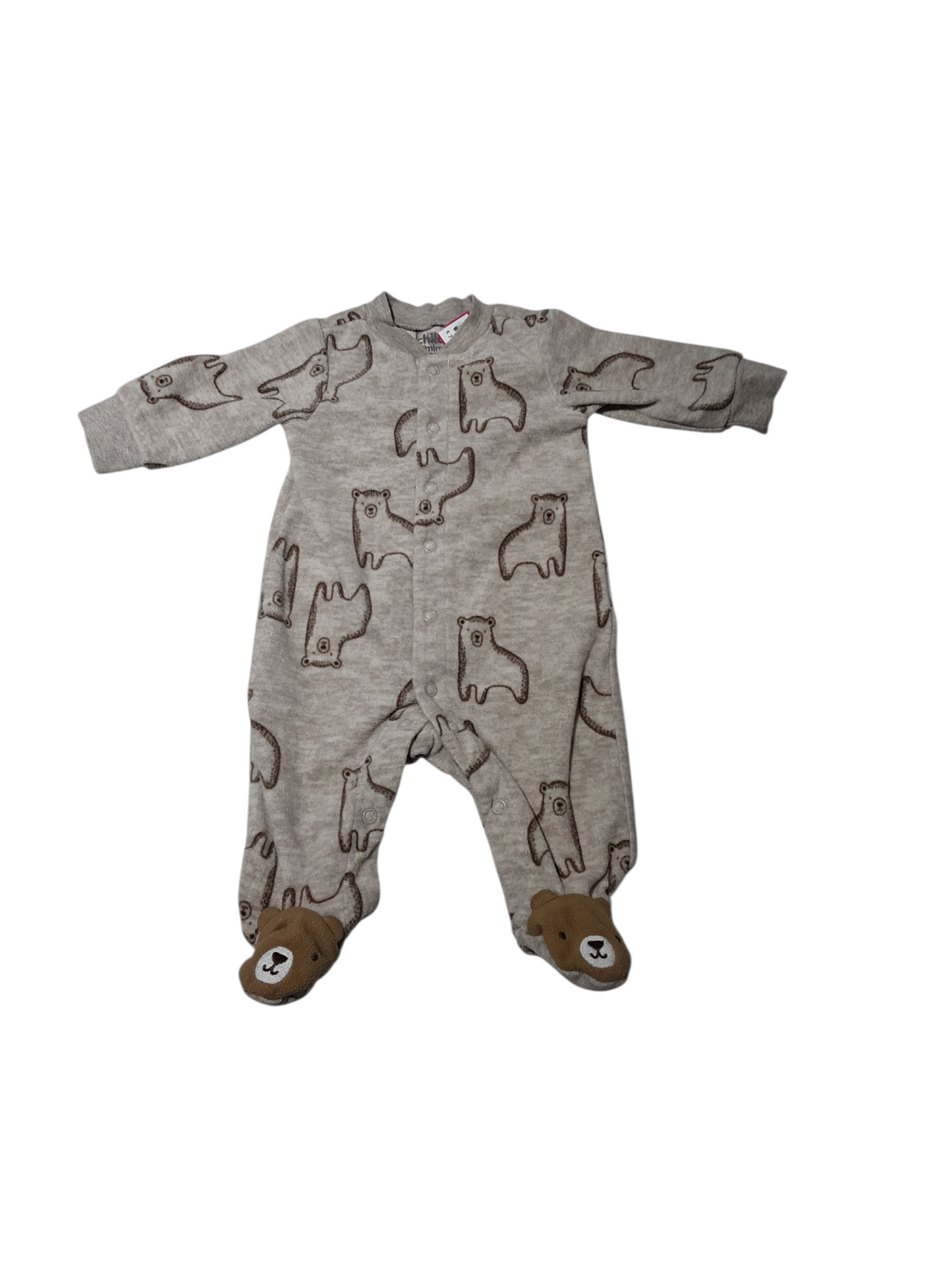 Fleece Bear Sleeper 0-3m