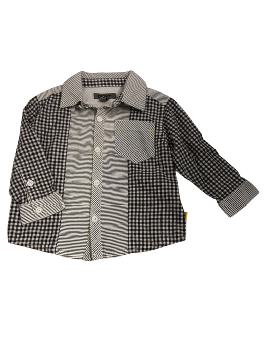 Checks and stripes shirt size 12months