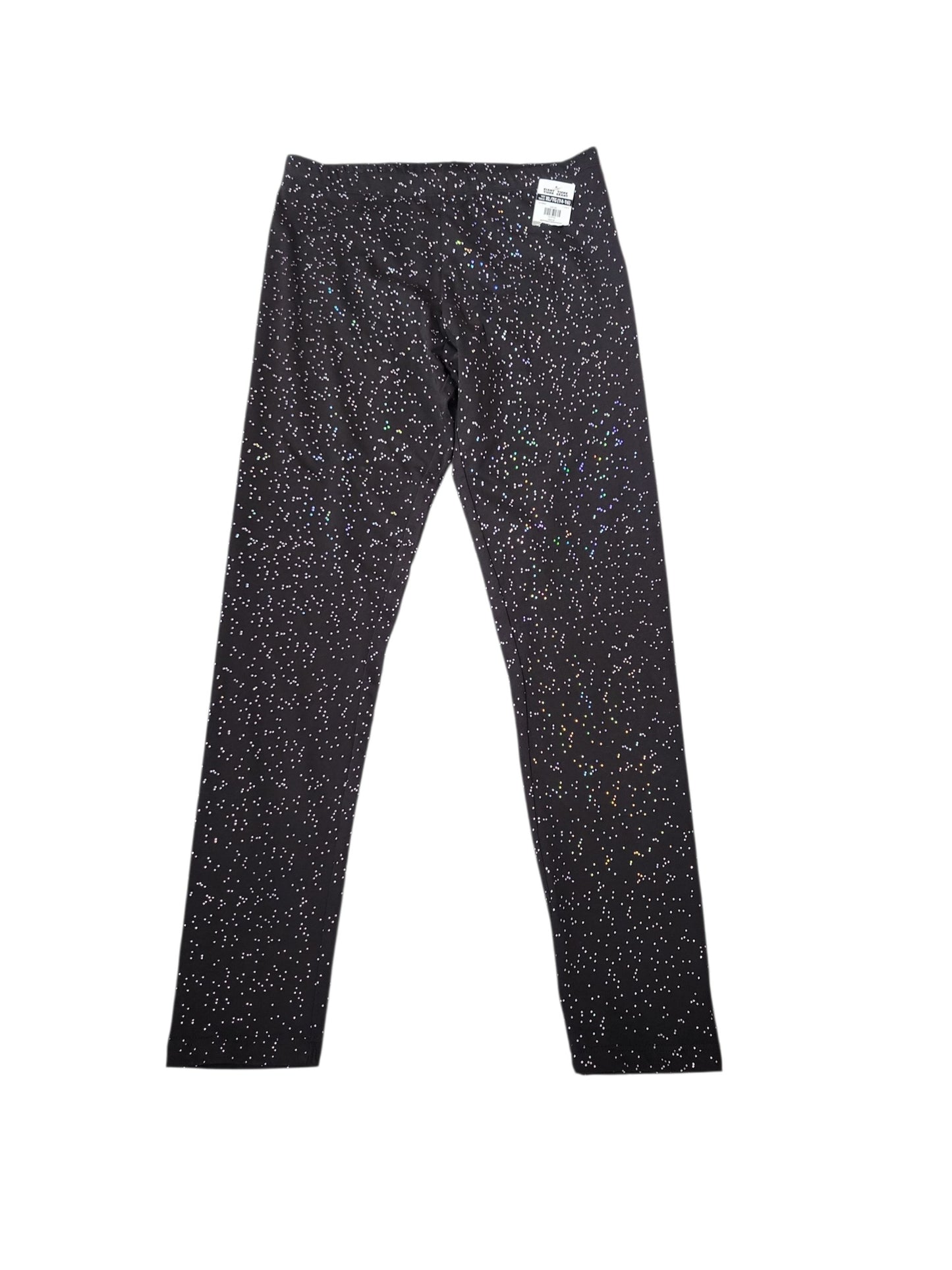 Black glitter leggings 14-16