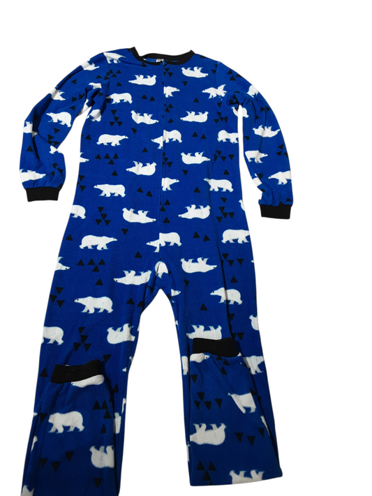 Blue fleece sleeper (10-12y)