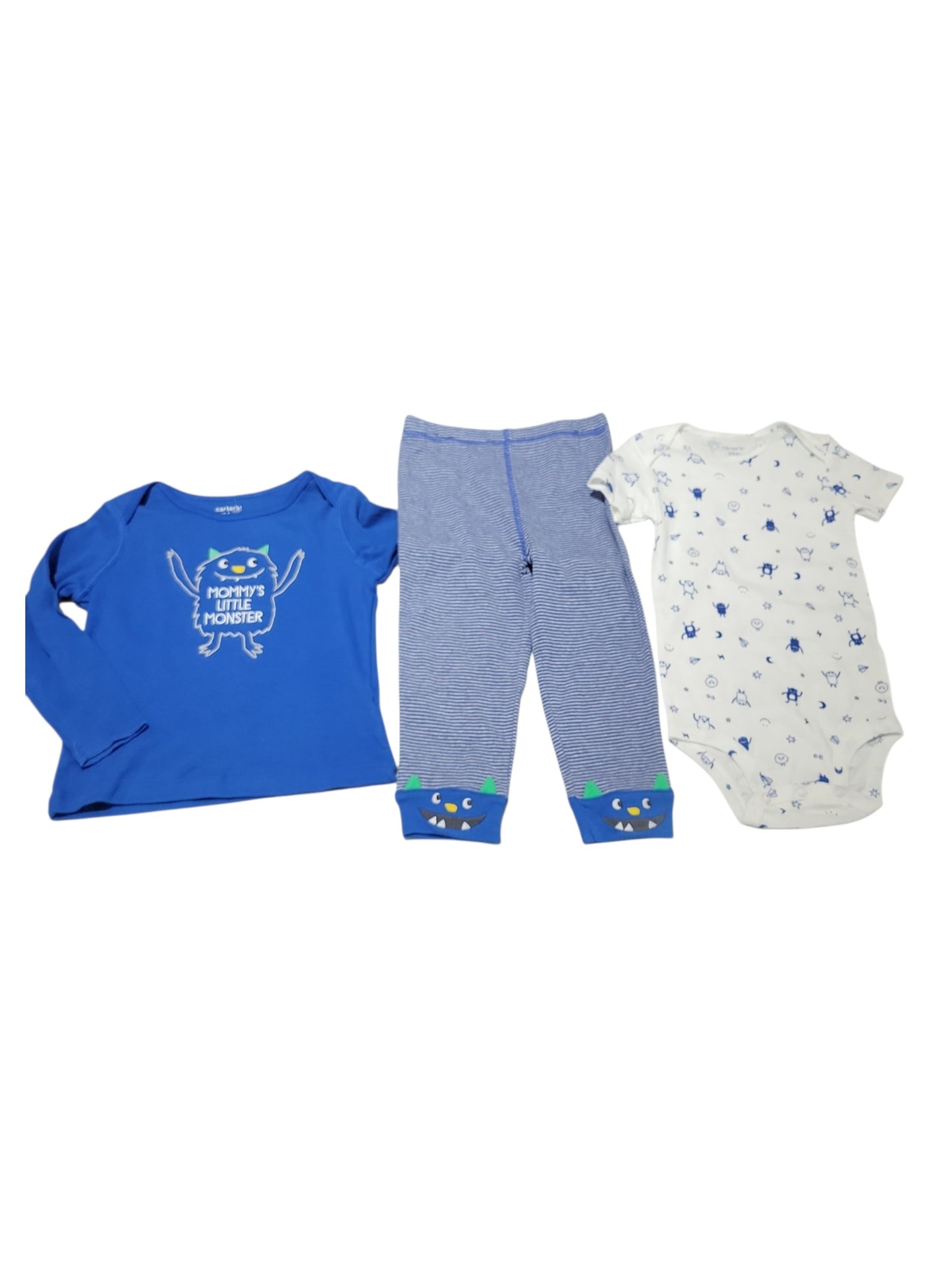 "Mommy's Little Monster" 3 piece outfit set 24m