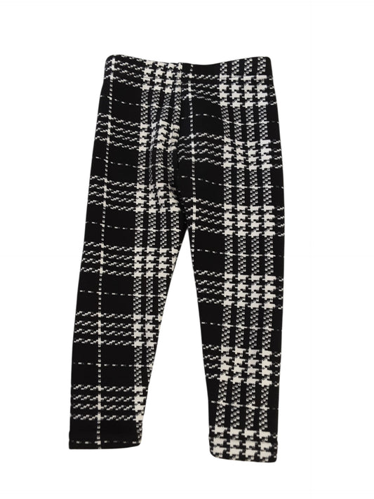 Thick lined cozy plaid leggings size 2