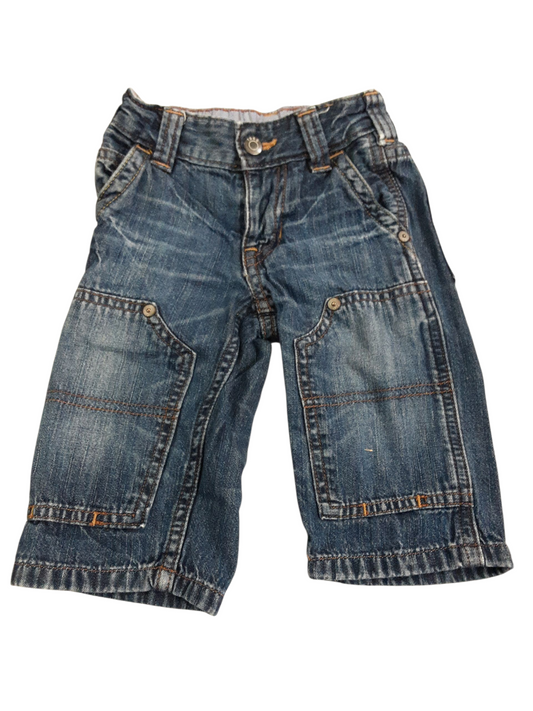 Patched jeans, size 6-12months