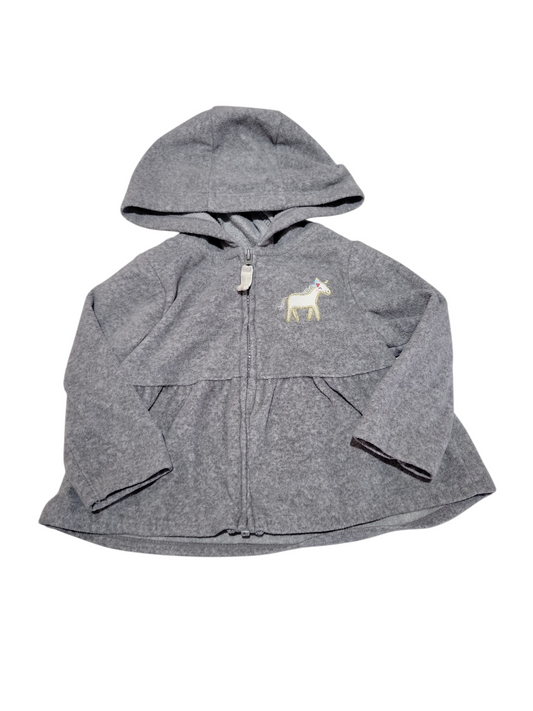 Fleece unicorn sweater 6m