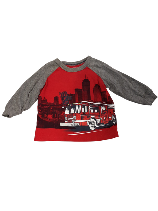 Little Fireman Top size 6months