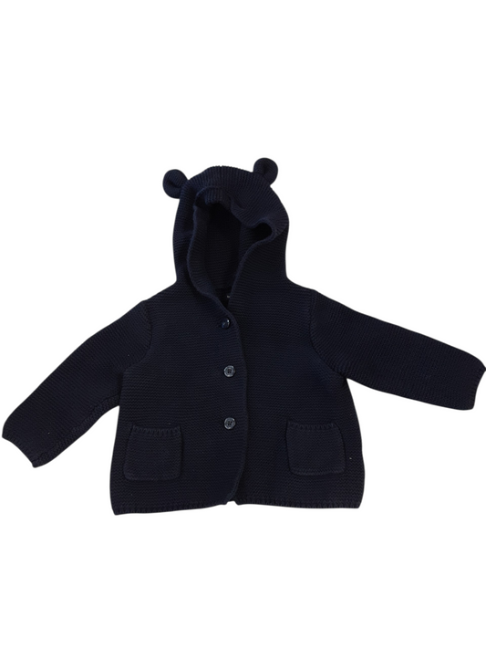 Dark Navy teddy cardigan size 6-12months