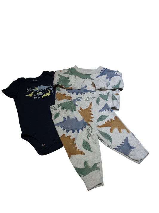 3 Piece Cozy Dino Set 3/6 Months