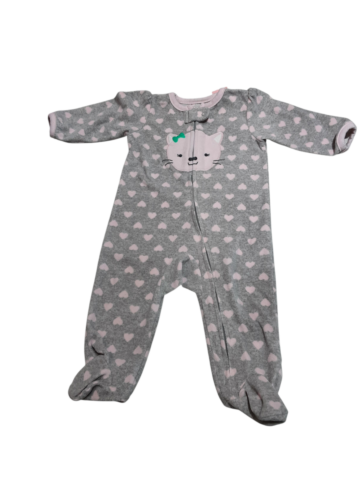 Pink Kitty Sleeper, size 3-6m