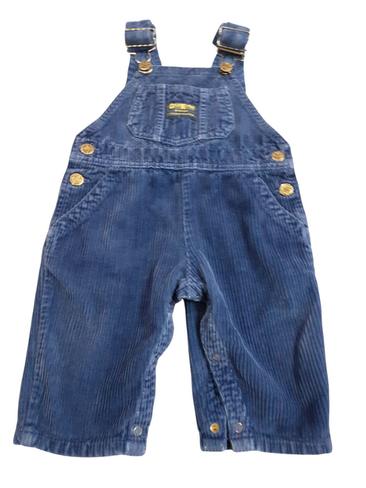 Blue Corduroy Overalls,  size 12months