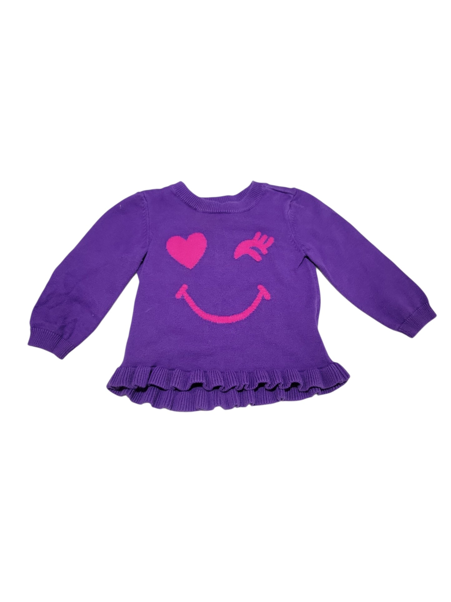 Winky Face sweater 12-18m