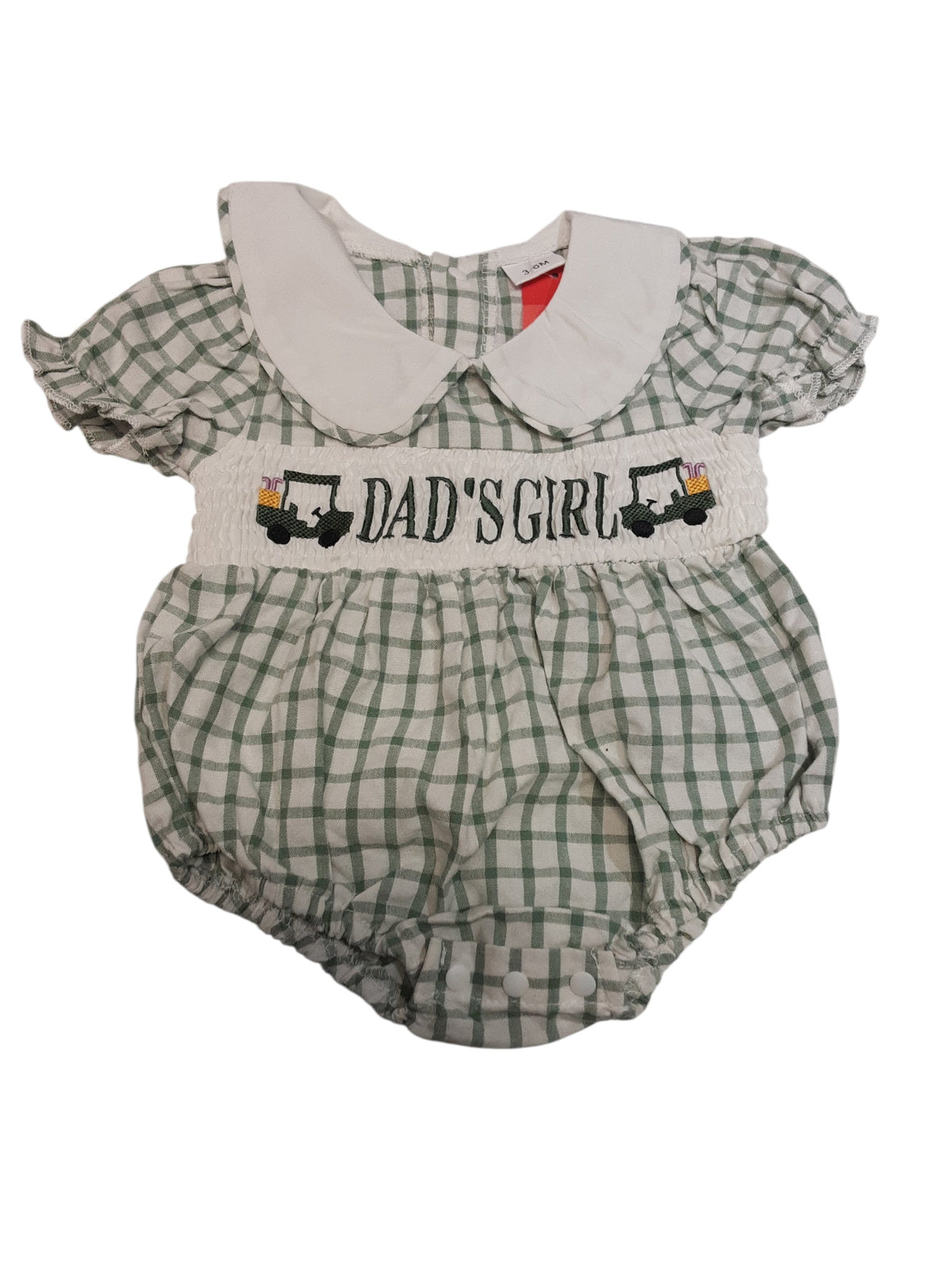 Dad's Girl Gingham Romper size 3-6months