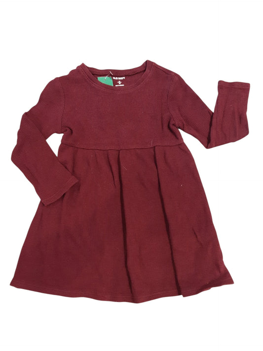 Burgundy waffle weave dress size 2